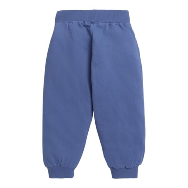 Boys Cotton and Spandex Solid Full Sleeves Sweatshirt and Pants Set in Pink Color