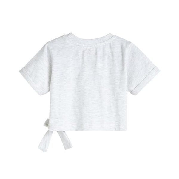 Girls Cotton Short Set in Grey Color