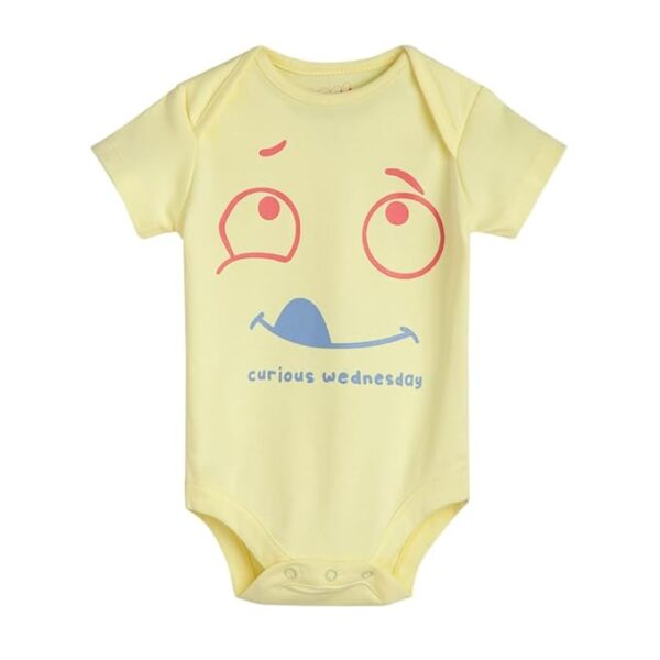 Boys and Girls Cotton Bodysuit - Pack of 5 Printed in Multi Color