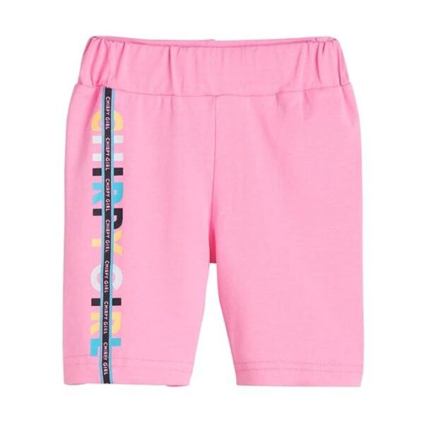 Girls Cotton Short Set in Grey Color