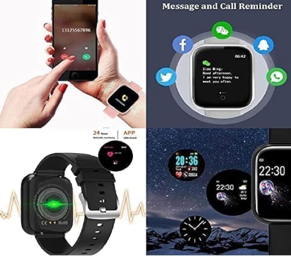mi D20 Y68 App|e Smart Watch for Kids Boys 10-12 Year Old, Men, Girls, Women Id116 Plus 2024 Latest Brand for Android