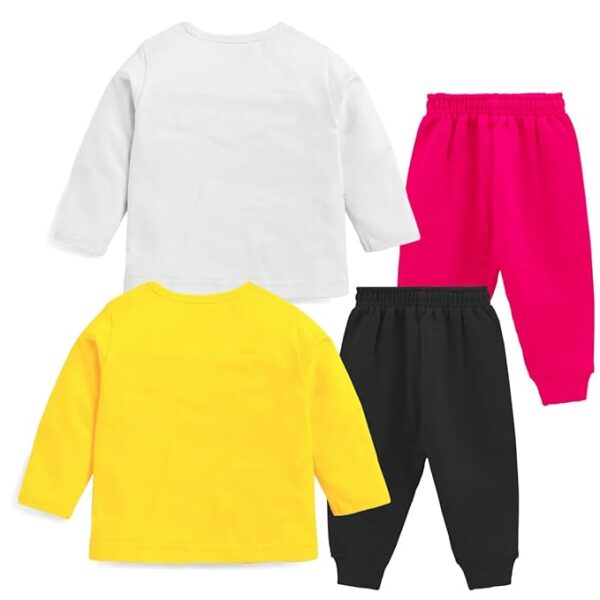 Baby Girl Regular Fit Cotton T-Shirts and Pyjamas Set