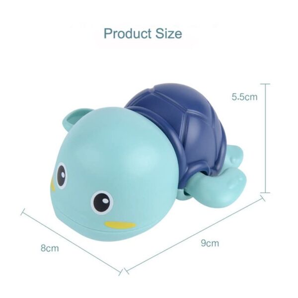 COSMOBABY Swimming Bath Toys for Toddlers 1-3, Floating Wind Up Toys for 1-5 Year Old Boy Girl, New Born Baby Bathtub Water Toys, Preschool Toddler Pool Toys (Turtle)(Pack of 1) Proudly Made in India
