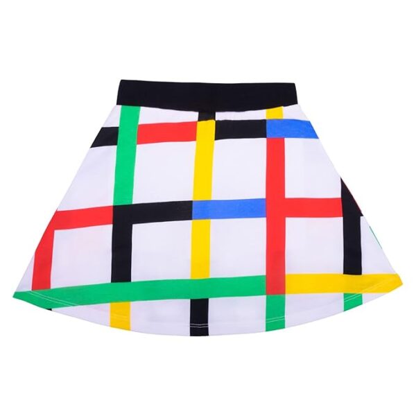 YouGotPlanB Girl's Above Knee Printed Skater Skirt with Attached Inner Shorts (Mix3b) | 100% Cotton | Soft & Breathable Fabric | No-Mark Elastic | Casual Wear | Pack of 3