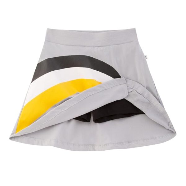 YouGotPlanB Girl's Above Knee Printed Skater Skirt with Attached Inner Shorts (Mix3b) | 100% Cotton | Soft & Breathable Fabric | No-Mark Elastic | Casual Wear | Pack of 3