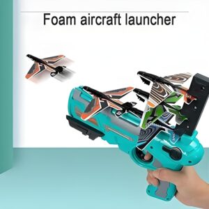 Graphene Airplane Launcher Gun, Safe and Fun Shooting Guns for Kids, Paper Foam Gliders for Quick and Easy Operation, Nearly Unbreakable Plastic, Ideal for Kids Ages