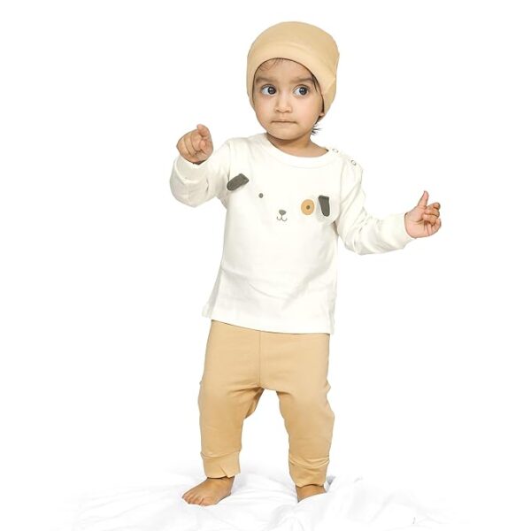 Cotton Clothing Sets for Boys & Girls  Full Sleeve T-Shirt Pant & Cap