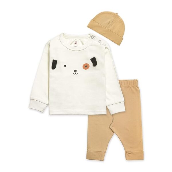 Cotton Clothing Sets for Boys & Girls  Full Sleeve T-Shirt Pant & Cap