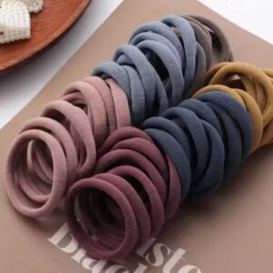 Multicolor Elastic Hair Bands for Women & Girls – Pack of 30
