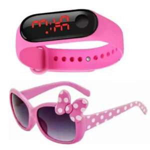 Kids Sunglasses & LED Watch Combo – Pack of 2 (Trendy Gift Set)
