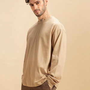 Cotton Solid Oversized T-Shirt