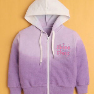 Girls Colourblocked Hooded Sweatshirt – Warm & Trendy Winter Wear