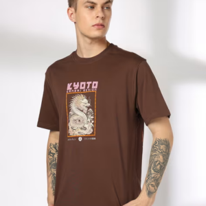 Men’s Regular Fit Crew-Neck Graphic Print T-Shirt