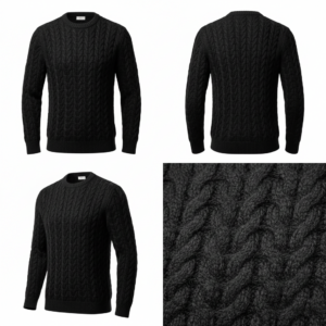Men’s Cable-Knit Woolen Winter Sweater – Warm, Soft & Stylish