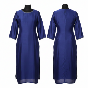 Women’s Solid Straight Long Kurti