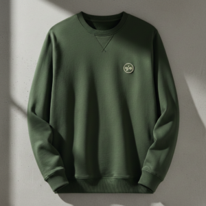 Men’s Winter Fleece Sweatshirt – Warm, Soft & Casual Winter Wear (Green)