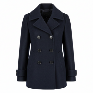Women’s Woolen Double-Breasted Peacoat