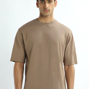 Drop-Shoulder Sleeves Oversized Cotton T-Shirt