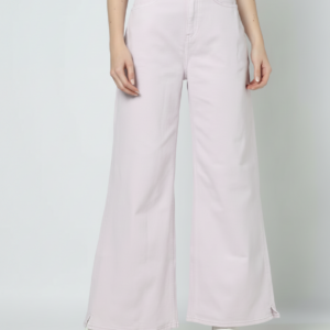 Women’s Mid-Rise Wide-Leg Coloured Jeans