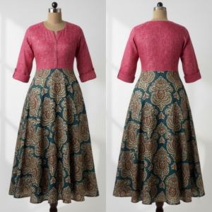 Women’s Printed Long Straight Kurti