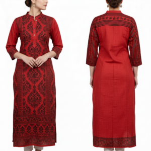 Women’s Ethnic Printed Straight Kurti