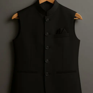 Premium Black Nehru Jacket for Men | 3 Pocket Ethnic Modi Jacket | Wedding & Festive Wear