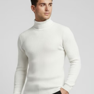 Men’s Regular Fit Ribbed Winter Pullover