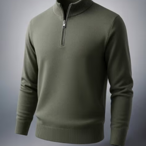 Premium Men’s Relaxed Fit High-Neck Winter Sweater