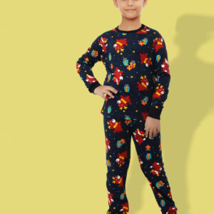 Boys Printed Cotton Night Suit – Soft & Comfortable Sleepwear