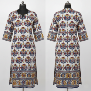 Women’s Hand Block Printed Straight Kurti