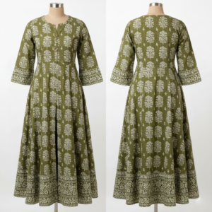 Women’s Printed Flared Long Kurti