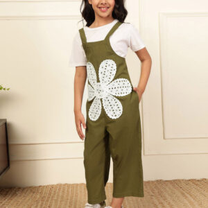 Girls Floral Jumpsuit – Stylish Casual Wear