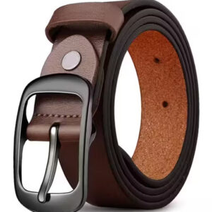Men Casual, Evening, Formal, Party Brown Genuine Leather Belt