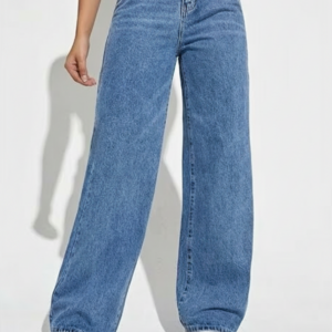 Women’s High-Rise Wide-Leg Denim Jeans