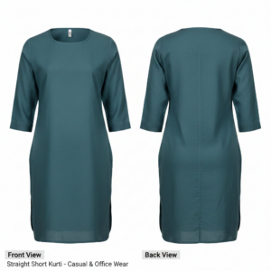 Women’s Solid Straight Short Kurti