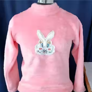 Girls Winter Woolen High-Neck Sweatshirt – Soft & Warm