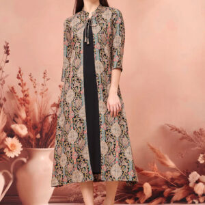 Women’s Floral Printed A-Line Midi Dress